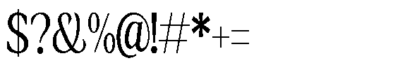 Amnesist Condensed Font OTHER CHARS