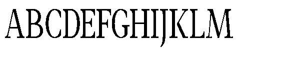 Amnesist Condensed Font UPPERCASE