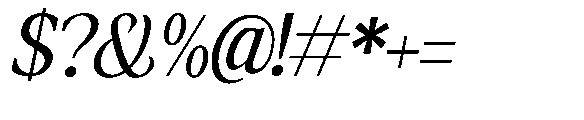 Amnesist Expanded Italic Font OTHER CHARS