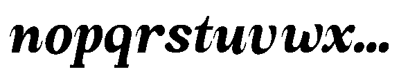 Amnesist Extra Bold Condensed Italic Font LOWERCASE