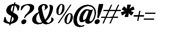Amnesist Extra Bold Expanded Italic Font OTHER CHARS