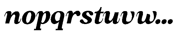 Amnesist Extra Bold Expanded Italic Font LOWERCASE