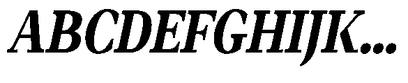 Amnesist Extra Bold Semi Condensed Italic Font UPPERCASE