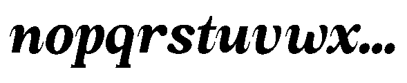 Amnesist Extra Bold Semi Condensed Italic Font LOWERCASE