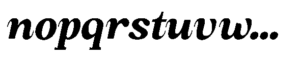 Amnesist Extra Bold Semi Expanded Italic Font LOWERCASE