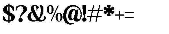 Amnesist Extra Bold Font OTHER CHARS