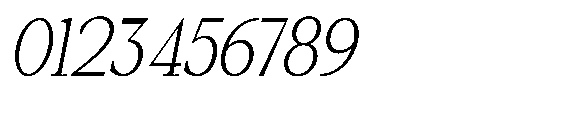 Amnesist Extra Light Condensed Italic Font OTHER CHARS