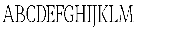 Amnesist Extra Light Condensed Font UPPERCASE