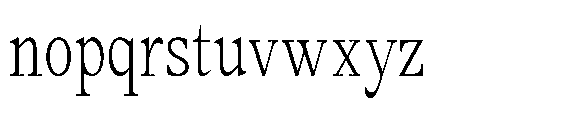 Amnesist Extra Light Condensed Font LOWERCASE