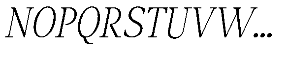 Amnesist Extra Light Expanded Italic Font UPPERCASE