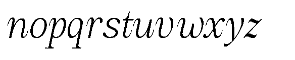 Amnesist Extra Light Expanded Italic Font LOWERCASE
