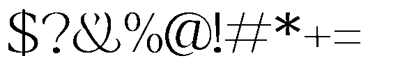 Amnesist Extra Light Expanded Font OTHER CHARS