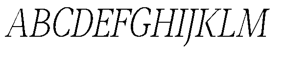 Amnesist Extra Light Italic Font UPPERCASE