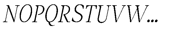 Amnesist Extra Light Italic Font UPPERCASE