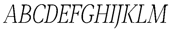 Amnesist Extra Light Sem Exp Italic Font UPPERCASE