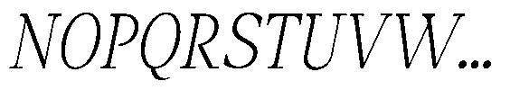 Amnesist Extra Light Sem Exp Italic Font UPPERCASE