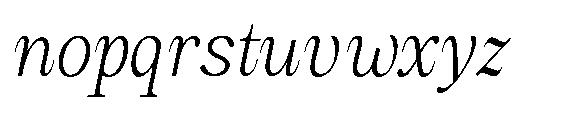 Amnesist Extra Light Sem Exp Italic Font LOWERCASE