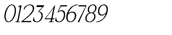 Amnesist Extra Light Semi Condensed Italic Font OTHER CHARS