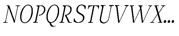 Amnesist Extra Light Semi Condensed Italic Font UPPERCASE