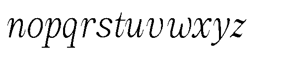 Amnesist Extra Light Semi Condensed Italic Font LOWERCASE