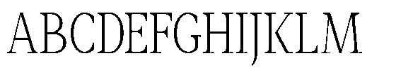 Amnesist Extra Light Semi Condensed Font UPPERCASE