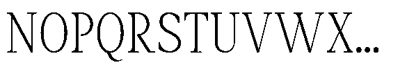 Amnesist Extra Light Semi Condensed Font UPPERCASE