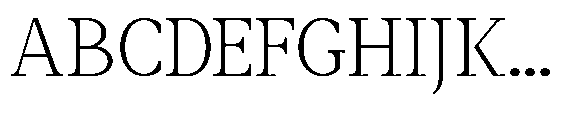 Amnesist Extra Light Semi Expanded Font UPPERCASE