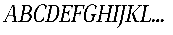 Amnesist Italic Font UPPERCASE