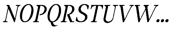 Amnesist Italic Font UPPERCASE