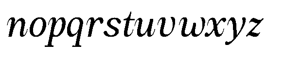 Amnesist Italic Font LOWERCASE