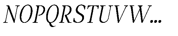 Amnesist Light Condensed Italic Font UPPERCASE