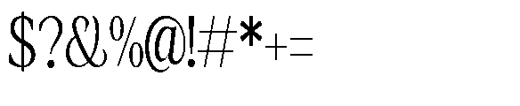 Amnesist Light Condensed Font OTHER CHARS