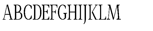 Amnesist Light Condensed Font UPPERCASE