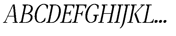 Amnesist Light Expanded Italic Font UPPERCASE