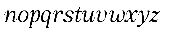 Amnesist Light Expanded Italic Font LOWERCASE