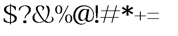 Amnesist Light Expanded Font OTHER CHARS