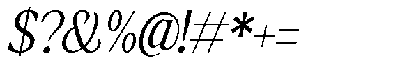 Amnesist Light Italic Font OTHER CHARS