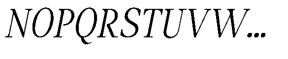 Amnesist Light Semi Condensed Italic Font UPPERCASE