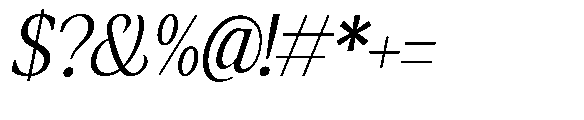 Amnesist Light Semi Expanded Italic Font OTHER CHARS