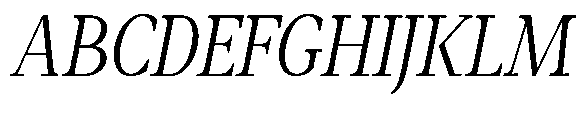Amnesist Light Semi Expanded Italic Font UPPERCASE