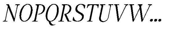 Amnesist Light Semi Expanded Italic Font UPPERCASE