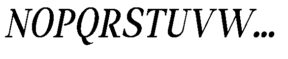 Amnesist Medium Condensed Italic Font UPPERCASE