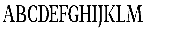 Amnesist Medium Condensed Font UPPERCASE
