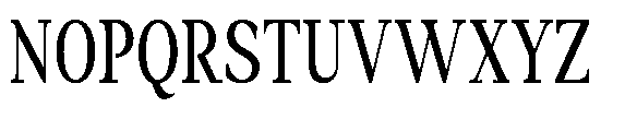 Amnesist Medium Condensed Font UPPERCASE