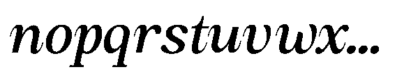 Amnesist Medium Expanded Italic Font LOWERCASE