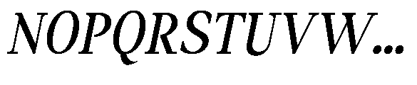 Amnesist Medium Semi Condensed Italic Font UPPERCASE