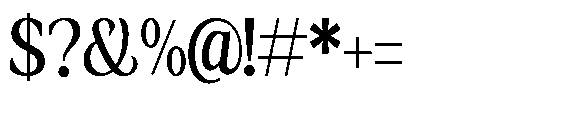 Amnesist Medium Semi Condensed Font OTHER CHARS