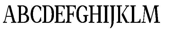 Amnesist Medium Semi Condensed Font UPPERCASE
