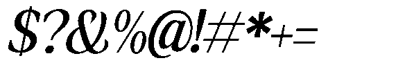 Amnesist Medium Semi Expanded Italic Font OTHER CHARS
