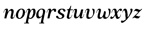 Amnesist Medium Semi Expanded Italic Font LOWERCASE